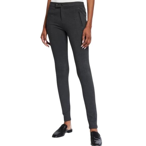 Vince Ponte Skinny Leg Pants Women 6 Grey Classic Basic Casual Everyday Normcore - Picture 10 of 10